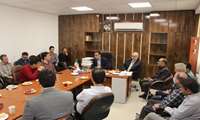 بازدید معاون توسعه مدیریت، منابع و برنامه ریزی دانشگاه علوم پزشکی گیلان از مدیریت منابع فیزیکی و طرح‌های عمرانی دانشگاه