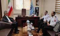 نشست رئیس سازمان آتش نشانی و خدمات ایمنی رشت با رئیس دانشگاه علوم پزشکی گیلان