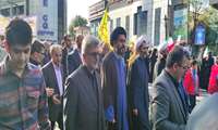گزارش تصویری | حضور جامعه بزرگ دانشگاه علوم پزشکی گیلان در راهپیمایی سیزده آبان