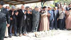 وداع باشکوه با پیکر خیر نیک‌اندیش لاهیجانی دکتر محمدصادق پیروز