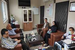 بازدید کارشناسان مدیریت سازمانهای مردم نهاد وخیرین سلامت دانشگاه از بیمارستان امام رضا(ع) شهرستان شفت 