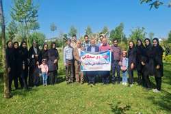 برگزاری همایش پیاده‌روی و برپایی سفره سلامت در بیمارستان نیکوکار شهرستان املش 