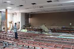 بازدید مجدد معاون توسعه از پروژه نوسازی سالن اجتماعات مرکز آموزشی و درمانی الزهرا (س)