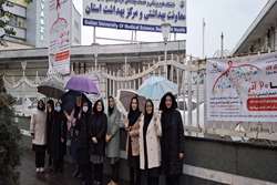 پیاده‌روی گروهی بانوان معاونت بهداشتی به مناسبت فرارسیدن روز زن