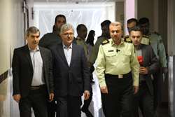 ادای احترام سروقامتان امنیت به سپیدپوشان سلامت