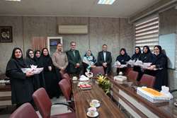 تجلیل مدیرکل کمیته امداد گیلان از پرستاران نیکوکار مرکز آموزشی و درمانی الزهرا (س)