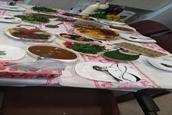 برپایی سفره سلامت غذا در بیمارستان غدیر سیاهکل 