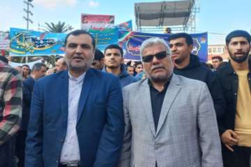  حضور جامعه بزرگ دانشگاه علوم پزشکی گیلان در راهپیمایی سیزده آبان