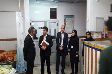 بازدید از بیمارستان 22  آبان