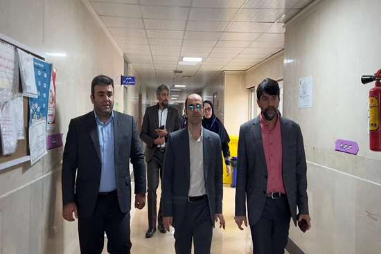 :بازدید از بیمارستان شهید بهشتی بندرانزلی  